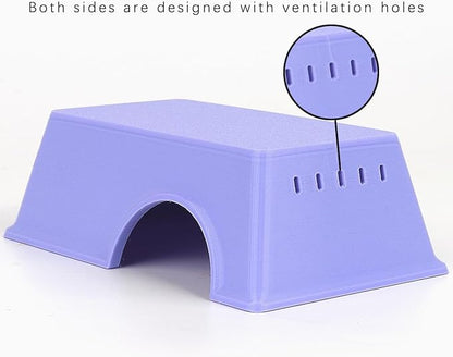 Snake Hide, Leopard Gecko Tank Accessories for Reptile Ball Python Crested Gecko Lizard Bearded Dragon - PurpleHideL