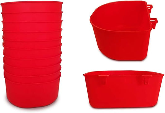 10 Pcs 25 fl.oz Durable Pet Feeder Bowls for Bird, Hamster, Rabbit, Chicken, Cat, Dog