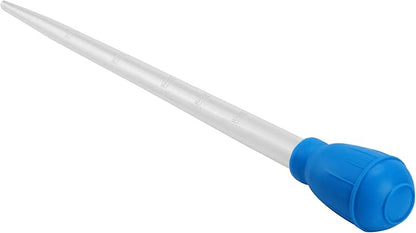 50 ML Coral Feeder Long Syringe, Aquarium Long Syringe Dropper Pipette Turkey Baster for Marine Fish Feeding （Blue/Long Syringe
