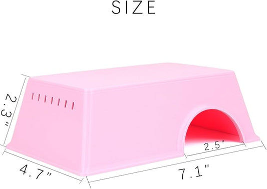 Snake Hide, Leopard Gecko Tank Accessories for Reptile Ball Python Crested Gecko Lizard Bearded Dragon - PinkHideL