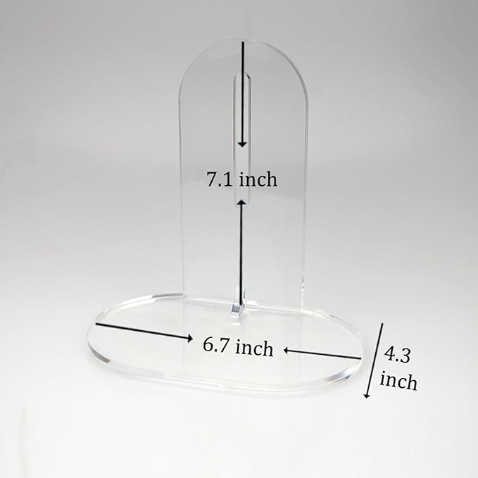 Hamster Wheel, Silent Running Exercise Wheel with Adjustable Stand for Hamster Guinea Pig Gerbil Hedgehog Small Animal Cage Accessories (Clear, 6.9inch)