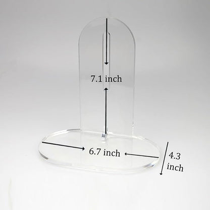 Hamster Wheel, Silent Running Exercise Wheel with Adjustable Stand for Hamster Guinea Pig Gerbil Hedgehog Small Animal Cage Accessories (Clear, 6.9inch)