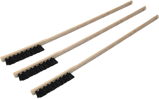 3pcs Bird Cage Cleaner Brush, Wooden Birdcage Brush, Long Handle Bird Cage Brush Suitable for Cleaning The Bird Cage and Grooves or Narrow Gaps