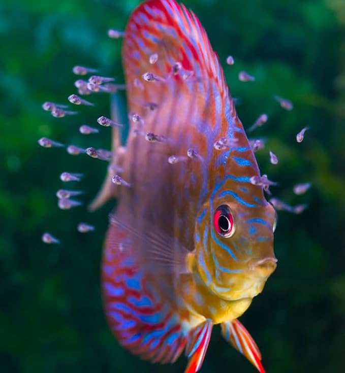 Aquatic Foods Inc. Freeze-Dried Bloodworms, Our Grade A Floating Bloodworms for All Freshwater Fish, Marine Fish, Corals, Anemones, Baby Pond Fish…0.8oz Squeeze Bottle