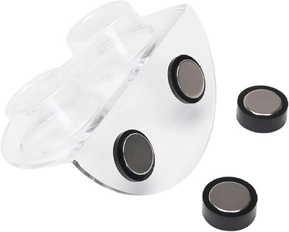 AIICIOO Crested Gecko Food Dish - Strong Magnetic Reptile Feeding Ledge for Bearded Dragon Lizard Crested Gecko Tank Accessories with 6 Pack Plastic Cup