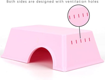 Snake Hide, Leopard Gecko Tank Accessories for Reptile Ball Python Crested Gecko Lizard Bearded Dragon - PinkHideM