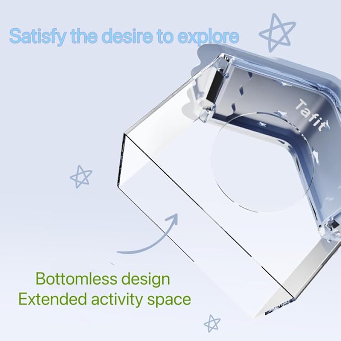 TUTU&LELE Hamster Hideout, Tiny House Habitat, Starry Sky Hideout Nest,Hamster Bed with Plush Cushion for Dwarf Hamsters, Mice, Gerbils, Hamsters to Play, Sleep and Rest (Purple)