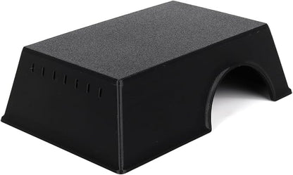 Snake Hide, Leopard Gecko Tank Accessories for Reptile Ball Python Crested Gecko Lizard Bearded Dragon - BlackHideXL