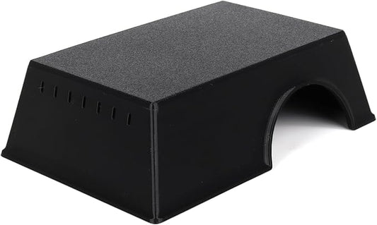 Snake Hide, Leopard Gecko Tank Accessories for Reptile Ball Python Crested Gecko Lizard Bearded Dragon - BlackHideXL