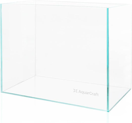 Ultra Clear Glass Fish Tank 4 Gallon, 5mm Thickened Rimless Aquarium Tank Low Iron, Nano Aquarium for Betta Gold Fish Shrimp，14.5”L x 5.1”W x 10.6”H