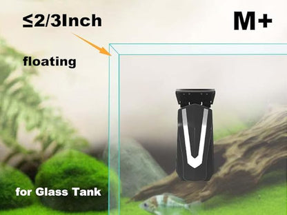 Carefree Fish Aquarium Super Powerful Magnetic Cleaner Glass Fish Tank Magnet Brush with 4 Algae Scrapers Floating M