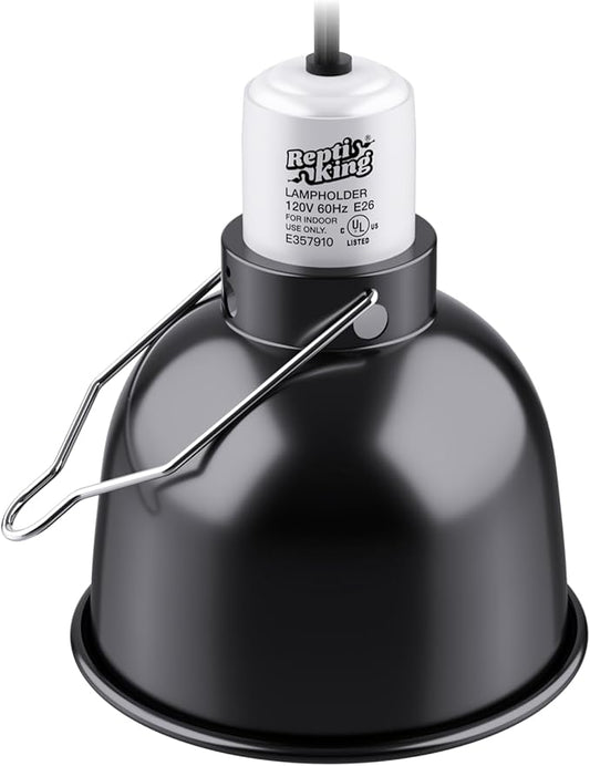 Reptile Light Fixture, 5.5'' Standard Dome for Reptile Basking Bulb Light/Heat Lamp/Ceramic Heat Emitter, 5.5 Inch Light Dome