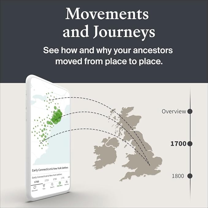 AncestryDNA Genetic Test Kit: Personalized Genetic Results, DNA Ethnicity Test, Origins & Ethnicities, Complete DNA Test