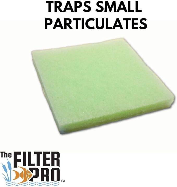 Lime Green Fine Filter Media, 1" Thick, 14" x 56" Roll, Perfect for Aquariums, Koi Ponds or Water Gardens, Made in USA