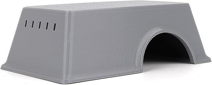 Snake Hide, Leopard Gecko Tank Accessories for Reptile Ball Python Crested Gecko Lizard Bearded Dragon - GrayHideM