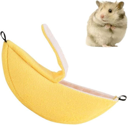 ISMARTEN Banana Hamster Hammock Soft Bed Small Pet House Animals Hamster Hanging House Cage Nest for Guinea Pig Rat Chinchilla Hedgehog Rat Small Bird Pet