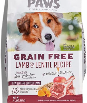 Whole Paws, Whole Paws, Dog Grain Free Lamb with Lentils Recipe, 64 Ounce