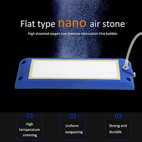Yosoo Health Gear Fish Air Stone Micro Bubble Oxygen Diffuser, Dual Installation Aquarium Nano Air Stone Bar with 7mm Connector, Bubble Diffuser Bar for Air Pump Aquarium and Fish