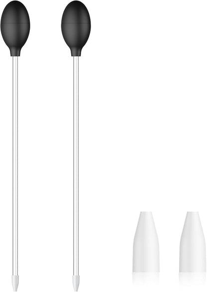 Pawfly Aquarium Coral Feeder - Long Pipette for Coral Food Feeding Tube - Manual Excreta Cleaner - Acrylic Syringe for Reef Marine Fish & Shrimp