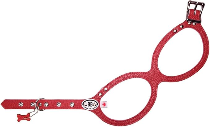 Buddy Belts Harness Pebble Grain Red - Premium Edition (5)
