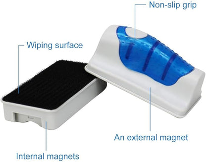 Jasonwell Magnetic Aquarium Fish Tank Glass Algae Glass Cleaner Scrubber Floating Clean Brush(L)