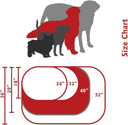 Majestic Pet 40 Inch Bagel Calming Dog Bed Washable – Cozy Soft Round Dog Bed with Spine Support for Dogs to Rest Their Head - Fluffy Donut Dog Bed 40x29x9 (Inch) - Round Pet Bed Large – Tan