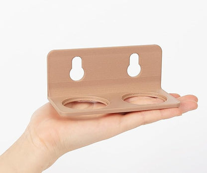 Crested Gecko Feeding Ledge with 10PCS Gecko Food Dish - Wooden