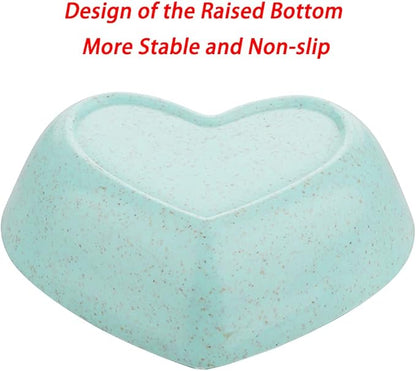 3 Pack Hamster Food Dish Small Cute Shape Food Bowl for Hamster Hedgehog Small Animals (Green, Blue and Pink)