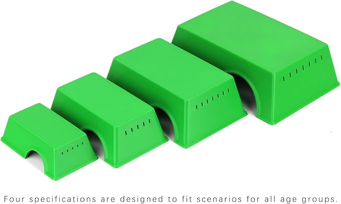 Snake Hide, Leopard Gecko Tank Accessories for Reptile Ball Python Crested Gecko Lizard Bearded Dragon - GreenHideXL