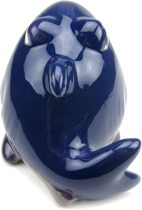 Hamster House Ceramic Shark Shape Small Pet Hideout Nest-Hamster Sand Bath-Chinchilla Dust Bath Nesting Habitat Cage Accessories(Shark)