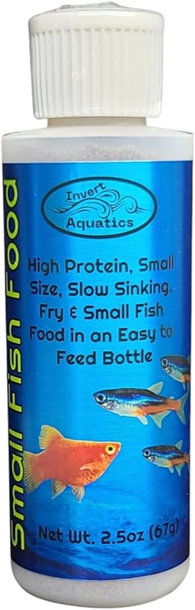 Fry & Small Fish Food - Easy to Feed Squeeze Bottle - Powder Food for Baby Fish, Small Fish & Others! (2.5oz)
