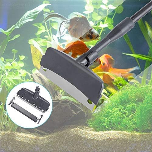 Carefree Fish 6IN1 Aquarium Cleaning Tools Long Handle Adjustable Length 20~36Inches Fish Tank Cleaner Kit Alage Scraper Scrubber Brushes Set