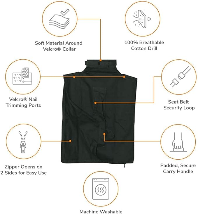 Cozy Comfort Carrier - Small Green Cat Carrier, Cat Holder for Cutting Nails, & Cat Carrier Pouch for Vet Visits, Medication Administration, Dental Care, & Travel