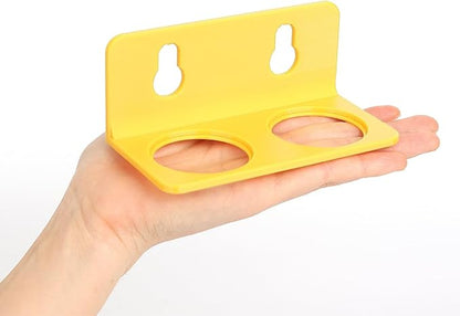 Crested Gecko Feeding Ledge with 10PCS Gecko Food Water Dish - Yellow