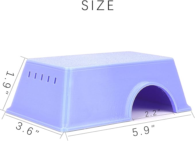 Snake Hide, Leopard Gecko Tank Accessories for Reptile Ball Python Crested Gecko Lizard Bearded Dragon - PurpleHideM