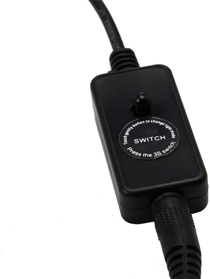 MQ 8 in Submersible LED Aquarium Light, 1.2W Color Changing Fish Tank Light with Remote Control, IP68 Crystal Glass 9 LEDs Lights Bar, for Fish Tank 10-15 inch