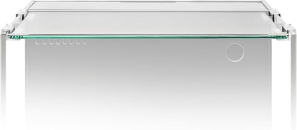 Ultum Nature Systems Tank Lid for Rimless Aquariums - Ultra Clear Glass Cover With Clips - 30A Dual AIO