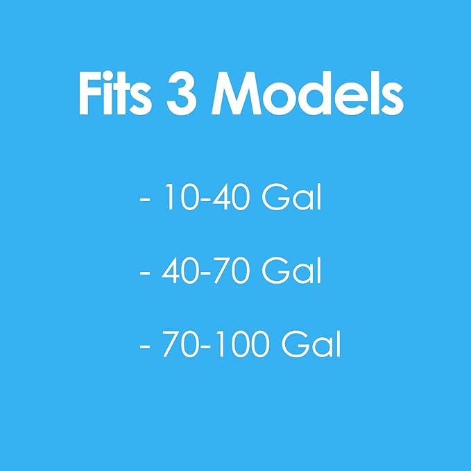 AquaMiracle Aquarium Filter Replacement Sponge, Fish Tank Filter Replacement Parts, Including 2 x Coarse Sponge, 2 x Fine Sponge & 4 x Carbonized Sponge (for Model: QF088/QF188/QF288)