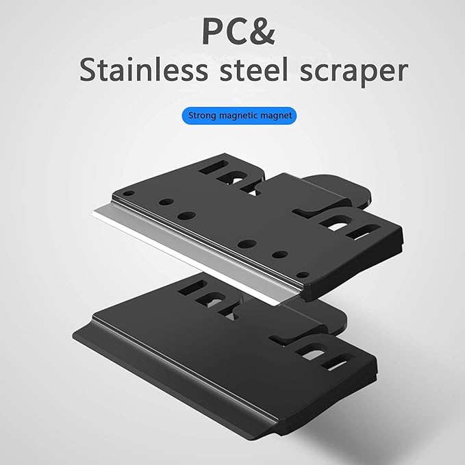 Carefree Fish Aquarium Super Powerful Magnetic Cleaner Glass Fish Tank Magnet Brush with 4 Algae Scrapers Floating L+(Plus)