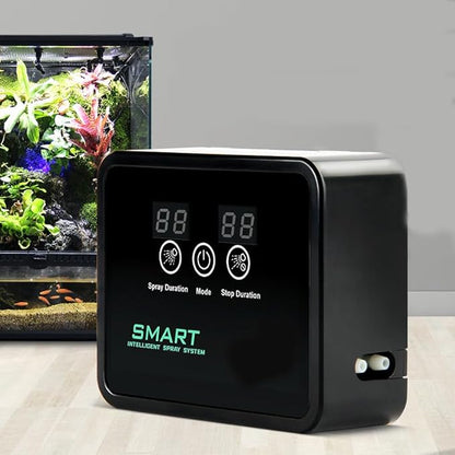 Reptile Humidifiers Smart Misting System for Herps Terrariums, Reptile Mister Automatic with Timer, 360° Adjustable Misting Nozzles for Chameleons, Snake, Frog, Turtle, Lizard