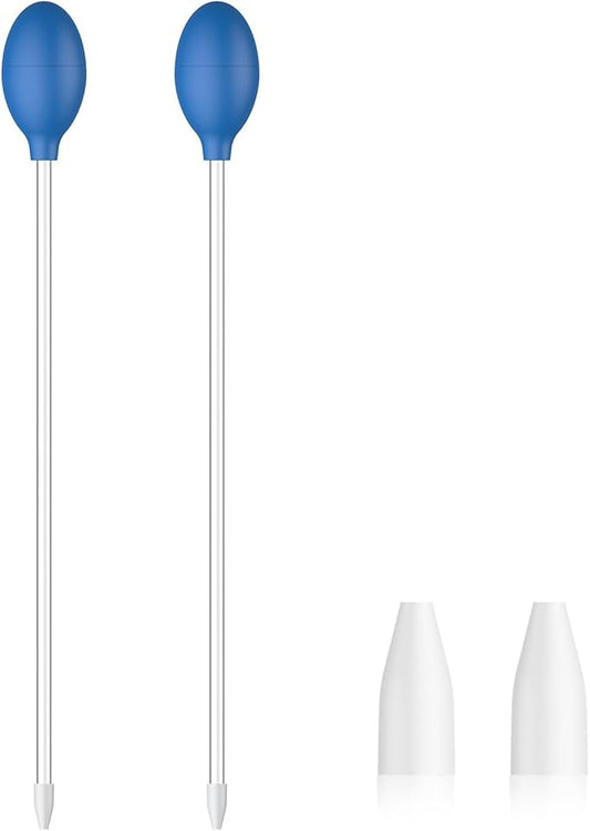 Pawfly 13.7 Inch Aquarium Coral Feeder - Manual Coral Food Feeder & Fish Excreta Cleaner - Long Acrylic Syringe for Marine Fish & Aquatic Plants