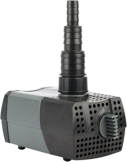 OYO WATER Pond Pumps Submersible Outdoor,370GPH Water Fountain Pump with Fountain Kits for Small Ponds