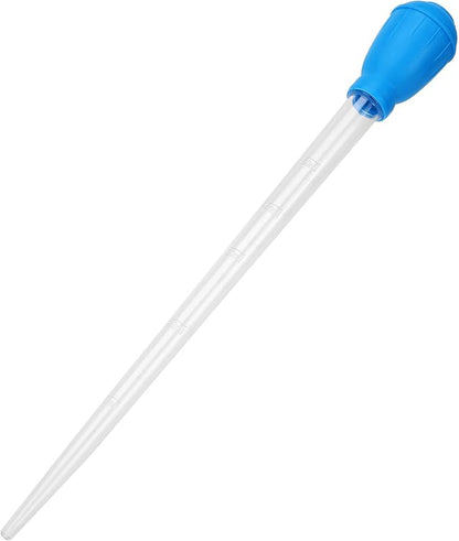 50 ML Coral Feeder Long Syringe, Aquarium Long Syringe Dropper Pipette Turkey Baster for Marine Fish Feeding （Blue/Long Syringe