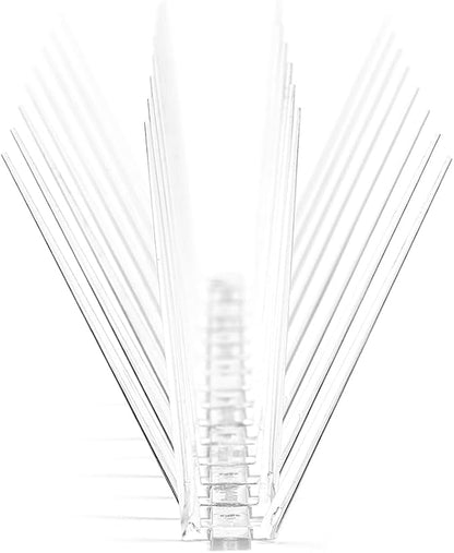 Bird B Gone - EnviroSpike Plastic Anti Bird Spikes (24' Kit) - Humane Deterrent - Stops Pigeons & Birds from Roosting - UV-Stabilized Polycarbonate - for Rooftops, Ledges, Fences, Etc - Made in USA