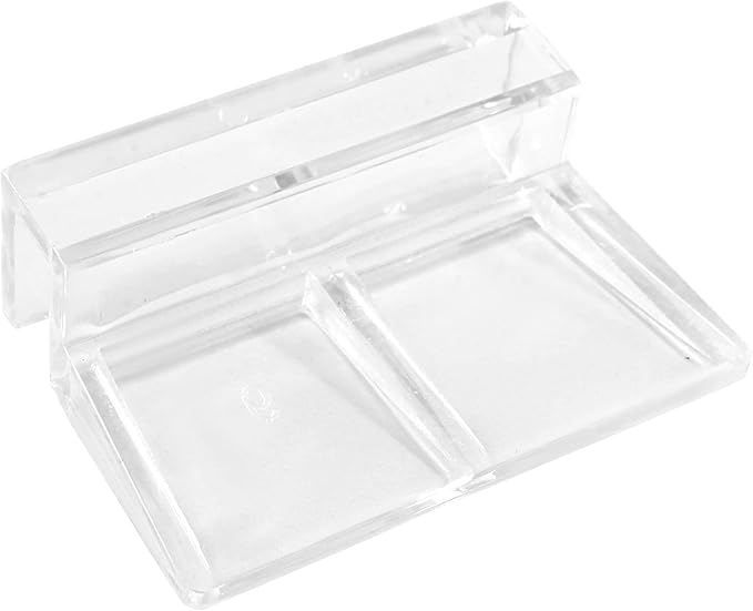 20 Pack Aquarium Lid Clips DIY Aquarium Lid Holder Clear Acrylic Fish Tank Support 6MM Aquarium Glass Holder(6MM)