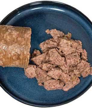 Amazon Basics Chopped Ground Dinner Wet Dog Food Variety Pack, Filet Mignon Flavor and with Beef, Made with Natural Ingredients, 13.2oz Cans (Pack of 12)