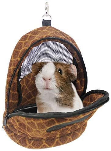 Kucci Carry Pouch - Fleece Travel Bonding Carrier Bag - for Sugar Gliders, Squirrels, Marmosets, Hamsters, Rodents, Rats, Reptiles & Other Small Pets (X-Large)