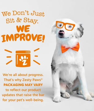 Zesty Paws Dog Multivitamin, Chewable Dog Vitamins and Supplements for Hip & Joints, Skin & Coat, Omega 3 Fish Oil for Dogs- Puppy Multivitamin - Chicken Puppy Bites- 90ct
