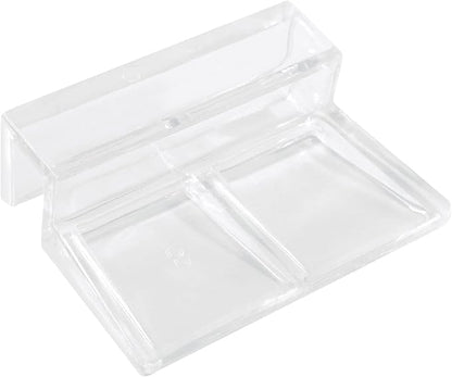 12 Pack Aquarium Lid Clips DIY Aquarium Lid Holder Clear Acrylic Fish Tank Support 8MM Aquarium Glass Holder(8MM)