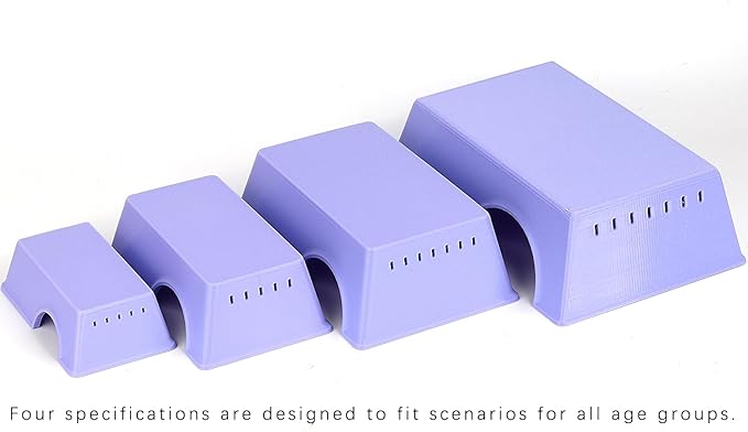 Snake Hide, Leopard Gecko Tank Accessories for Reptile Ball Python Crested Gecko Lizard Bearded Dragon - PurpleHideM